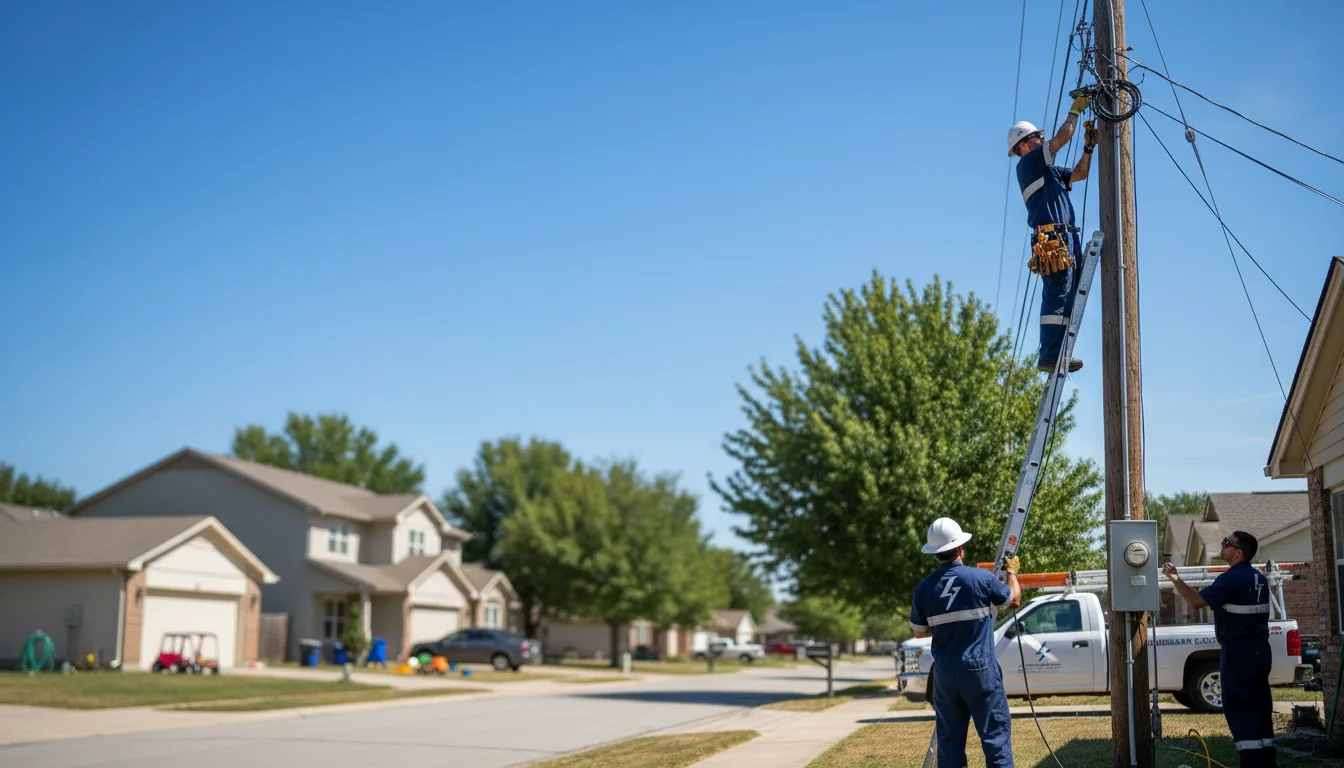 Residential electrician providing installation services in Pheba, MS